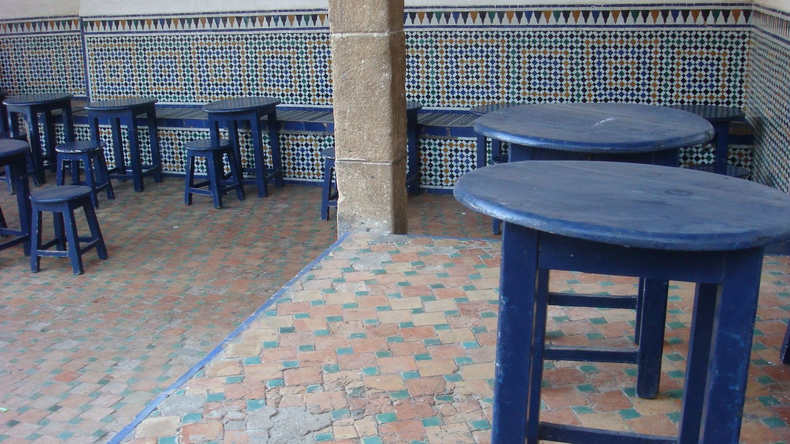 Terrasse café des Oudayas photo gratuite