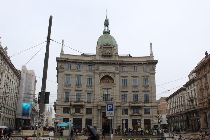 The Piazza Cordusio building in Milan, free photo
