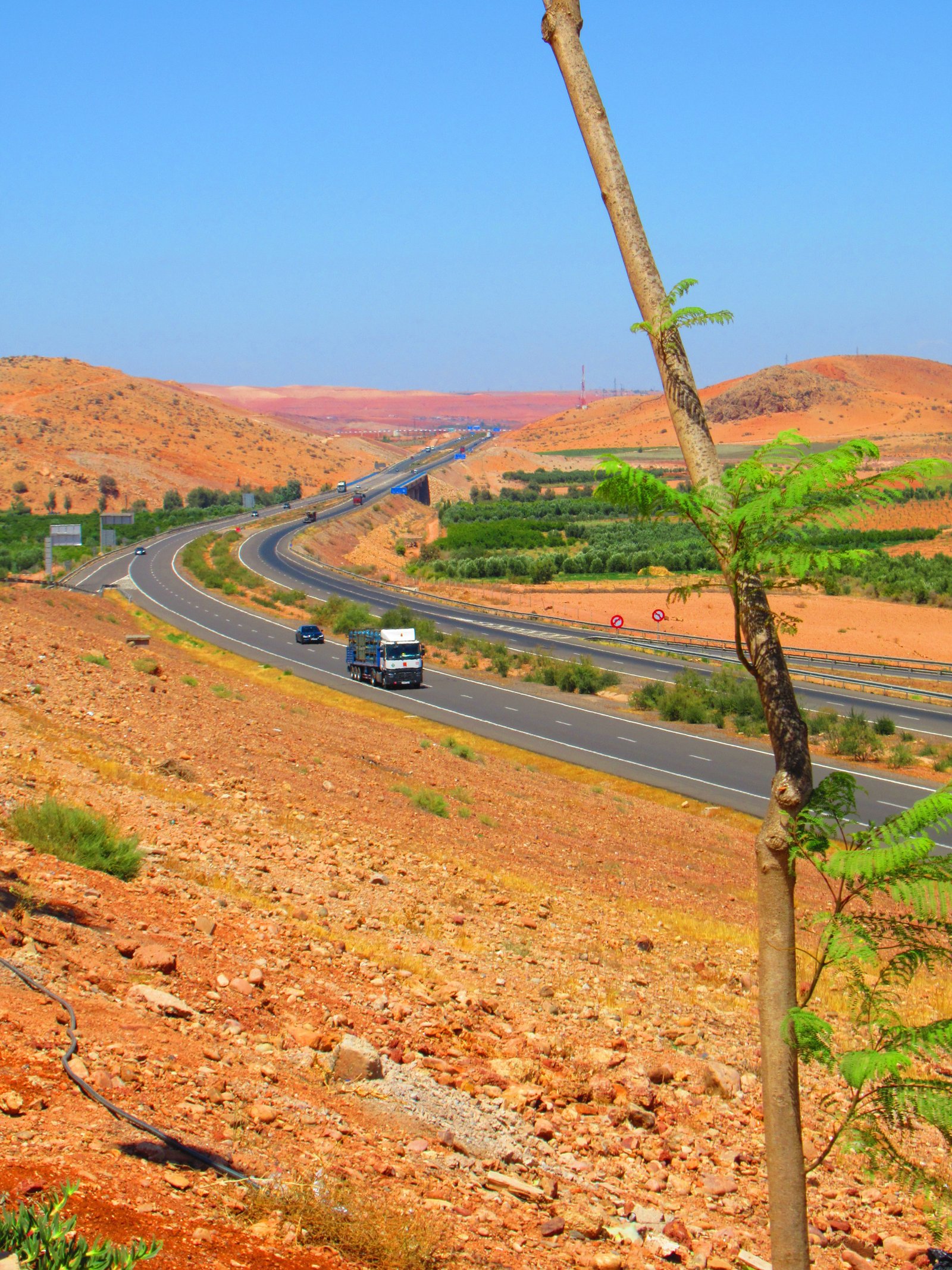 Autoroute de Marrakech Maroc