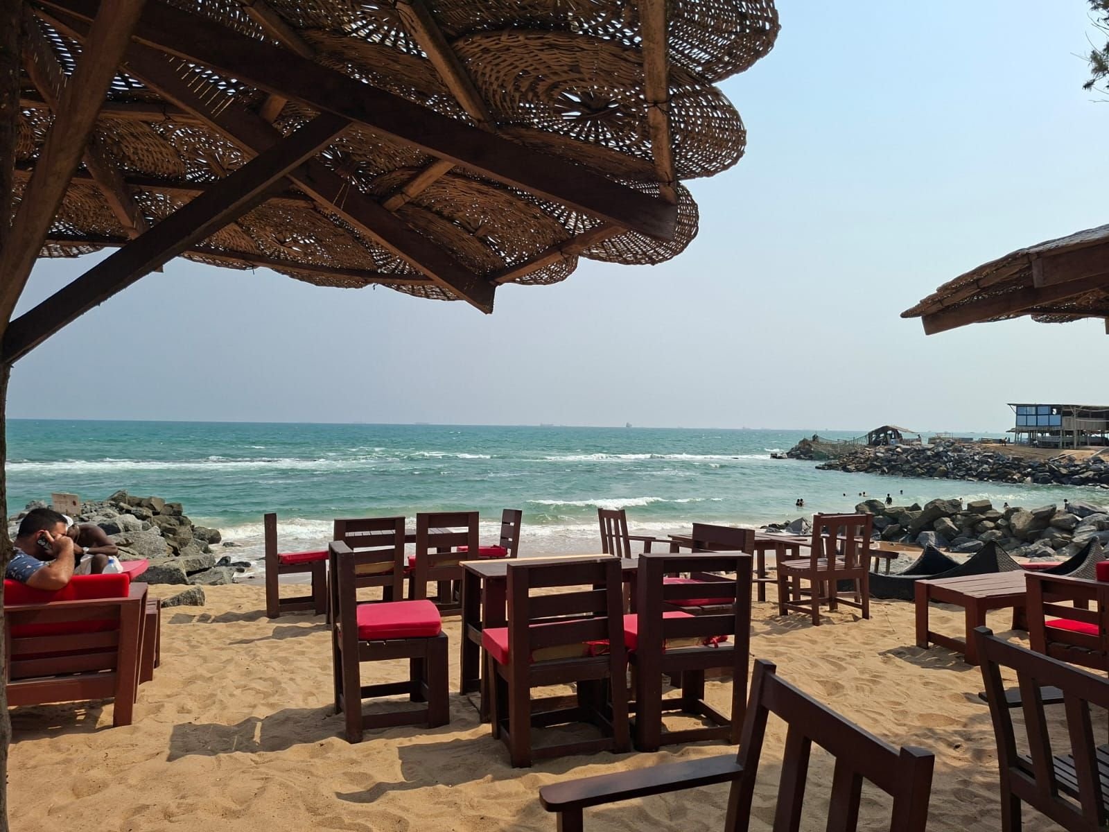 Restaurant de plage à Lomé au Togo, photo gratuite