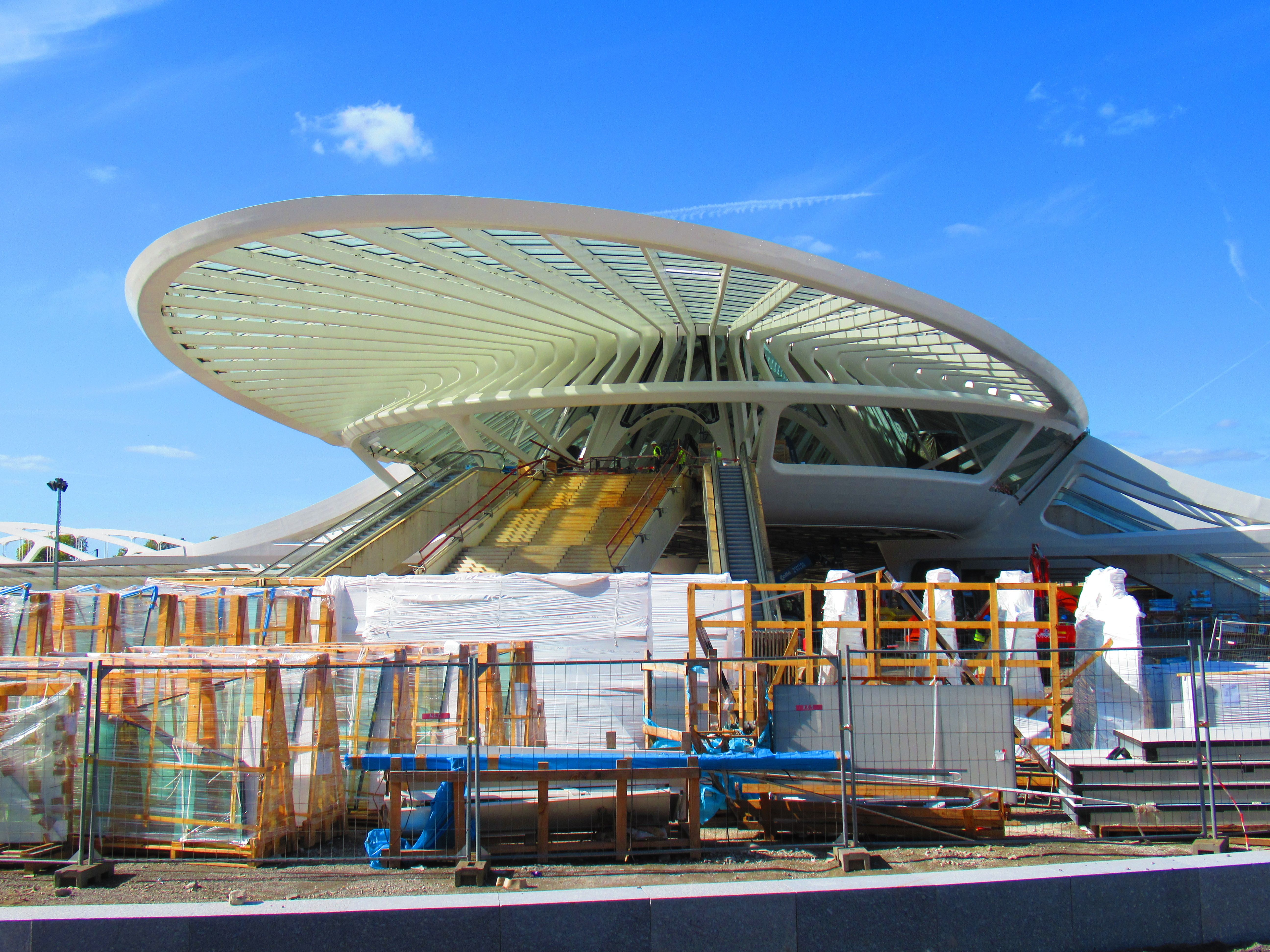 Nouvelle gare de Mons, travaux