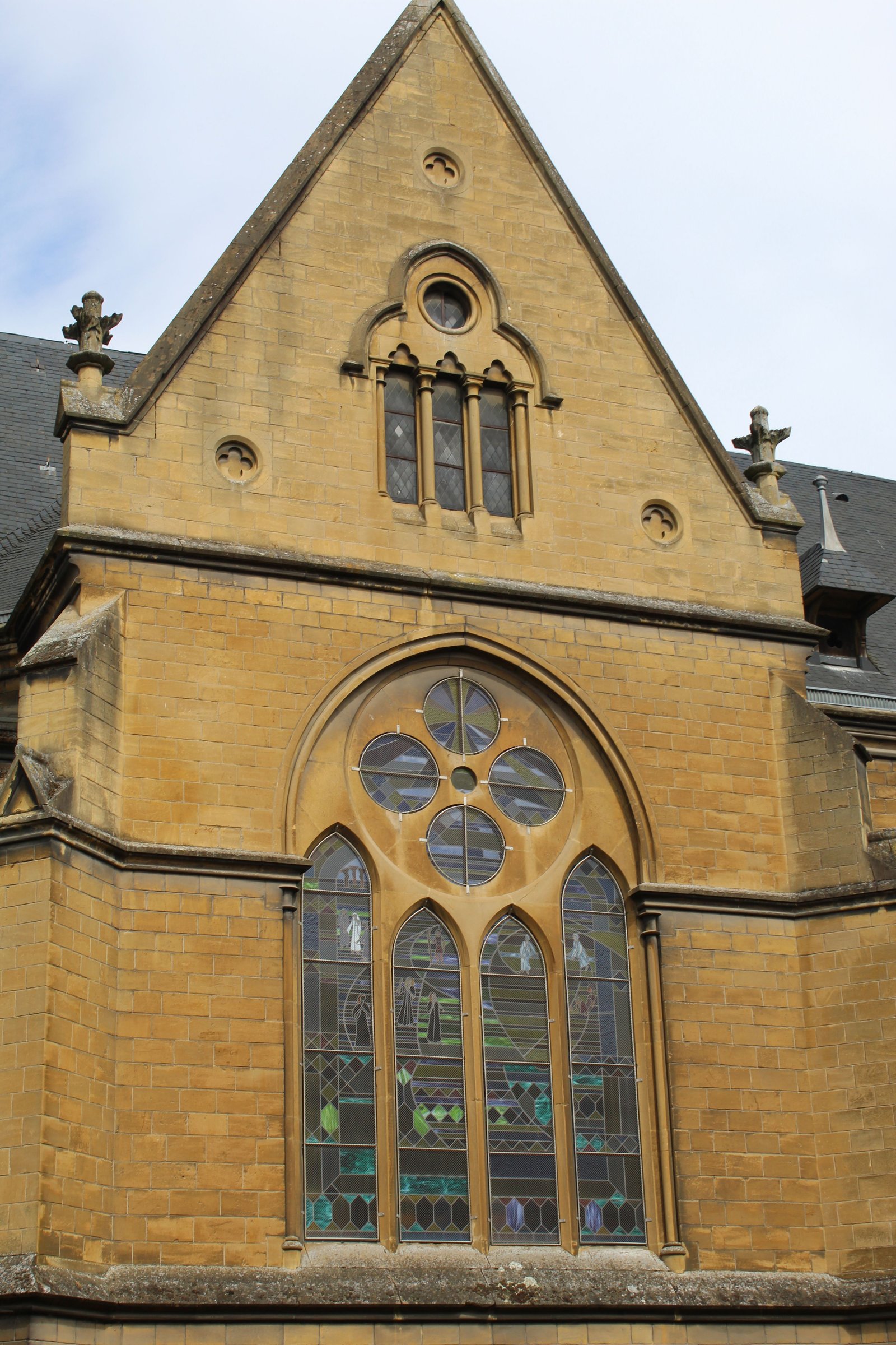 Façade du temple protestant de Montigny-lès-Metz en Moselle, photo gratuite