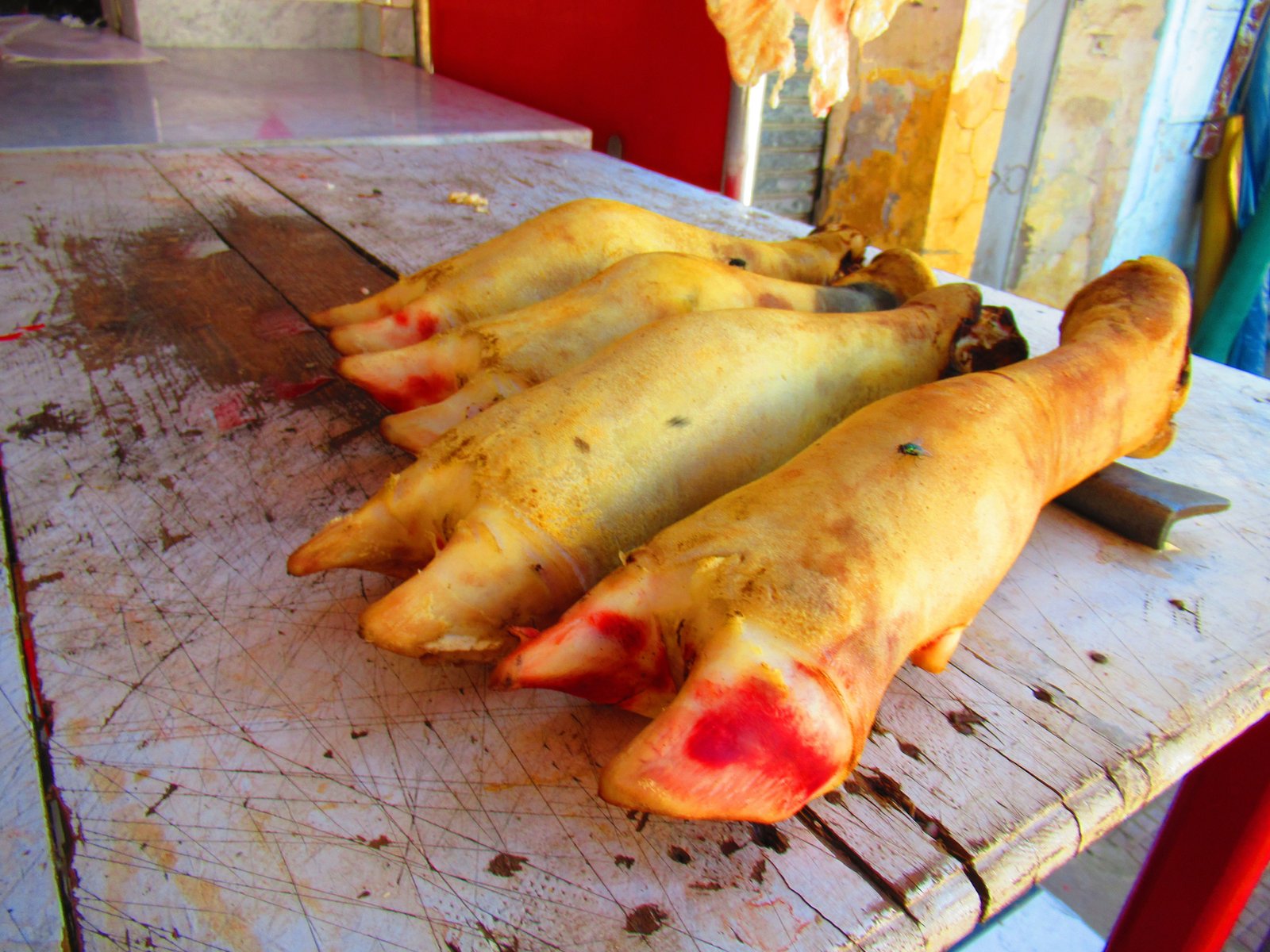 Boucherie pieds de vache