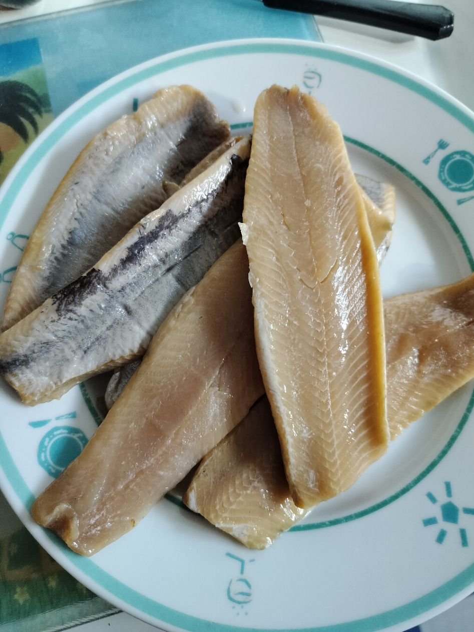 Filets de hareng fumés photo gratuite