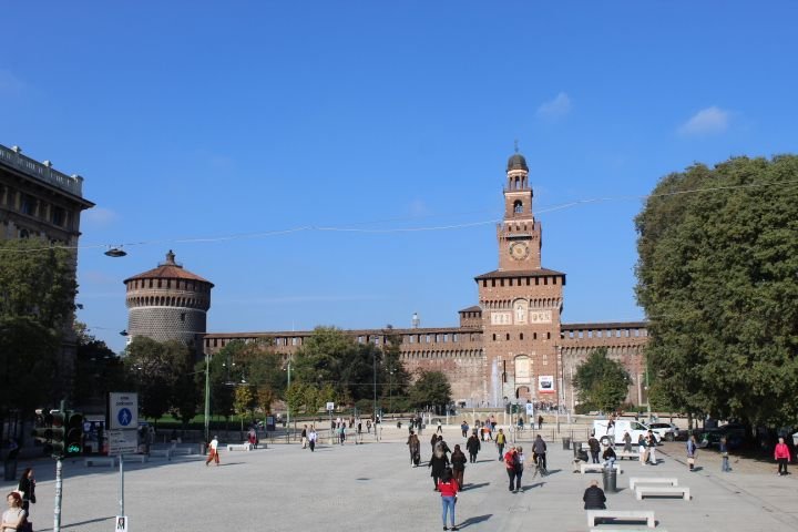 Le château des Sforza à Milan, en Italie, photo gratuite