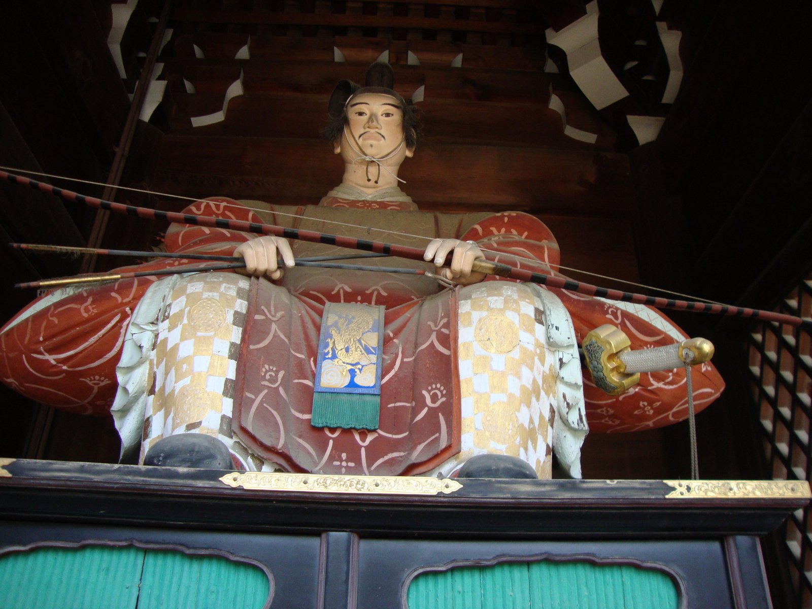 Statue du guerrier gardant la porte du temple, Japon, Asie, photo gratuite