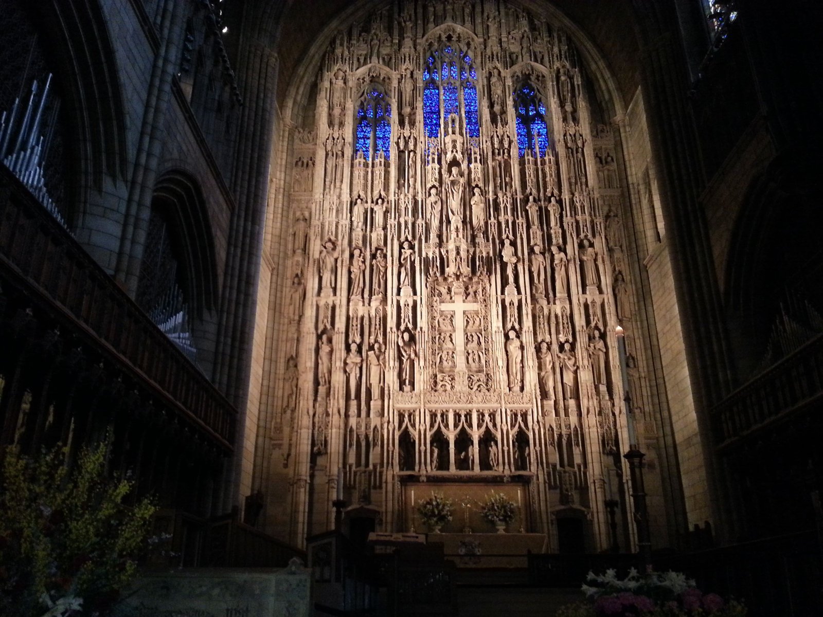 L'intérieur de l'église Saint-Thomas à New-York, États-Unis, photo gratuite