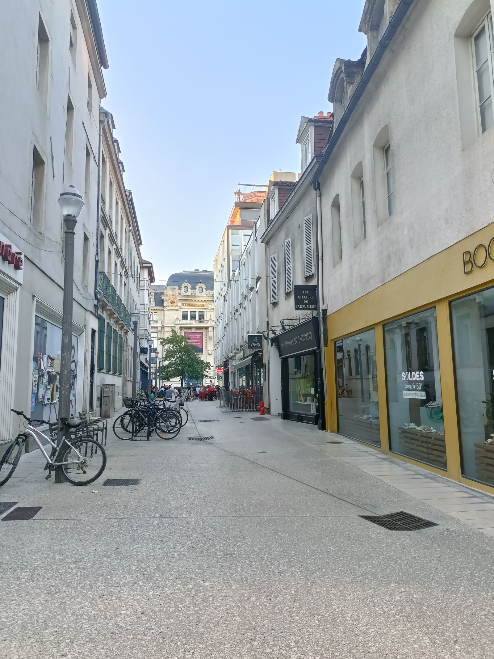 View of rue Mably in Dijon in France