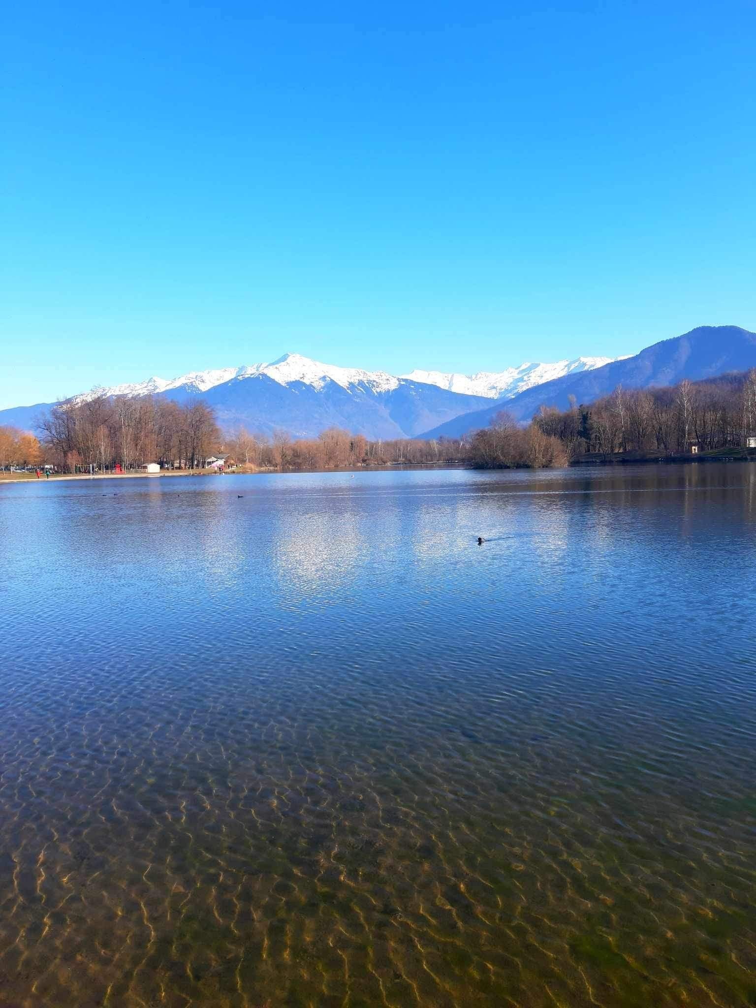 Lac de Carouge Saint-Pierre-d'Albigny en Savoie en France