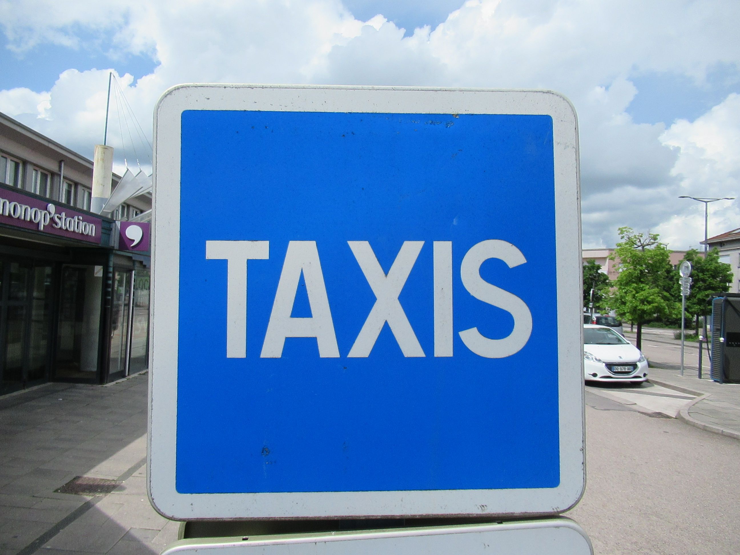 Panneau taxi