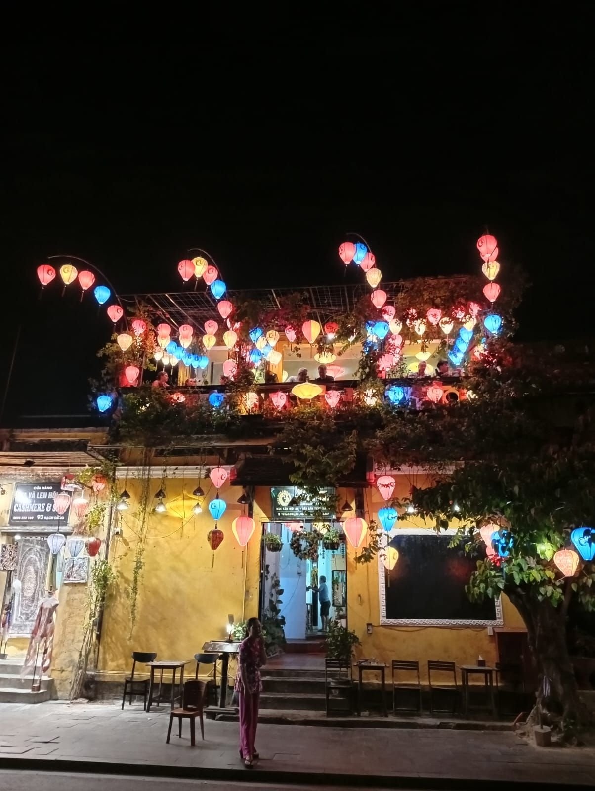 Restaurant de la ville, lanterne, Vietnam, photo gratuite