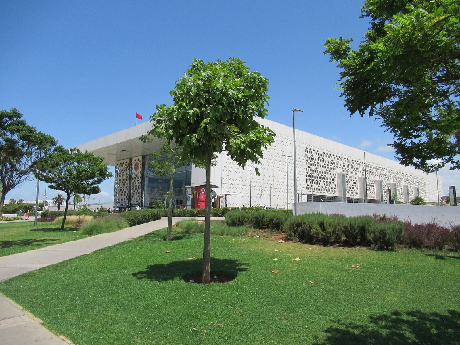 Rear facade of Rabat-Agdal station in Morocco