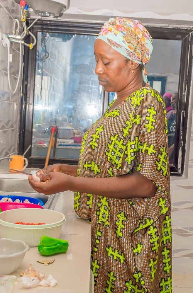 Family kitchen meal preparation free photo