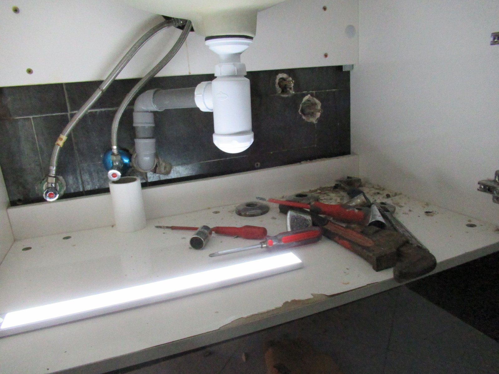 Travaux de plomberie