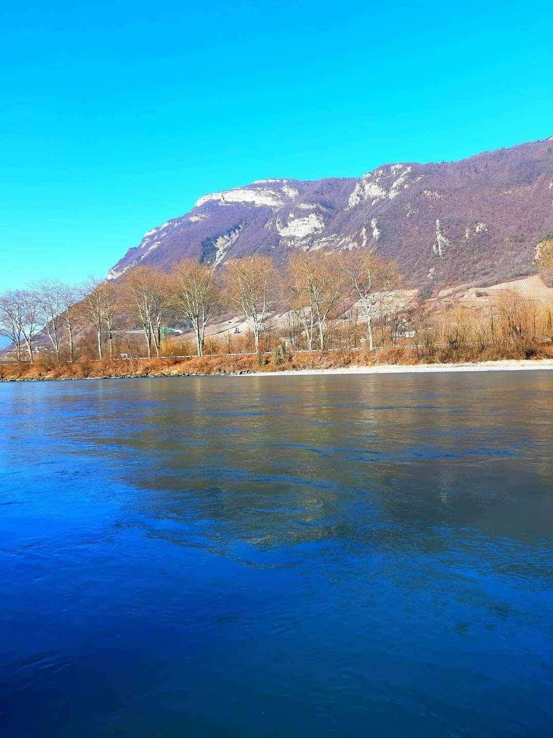 Mountain near Lac de Francin in Savoie in France