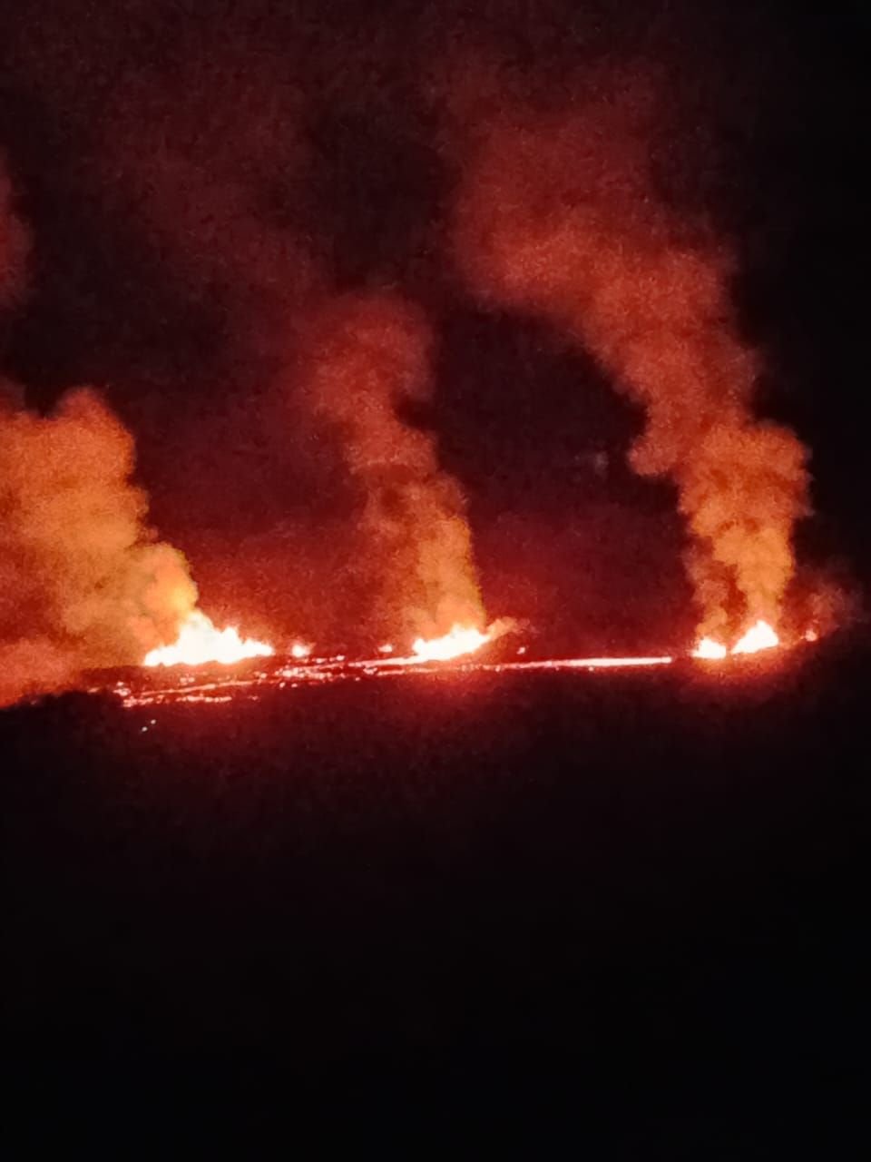 Eruption volcanique à l'Ile de la Réunion, photo gratuite
