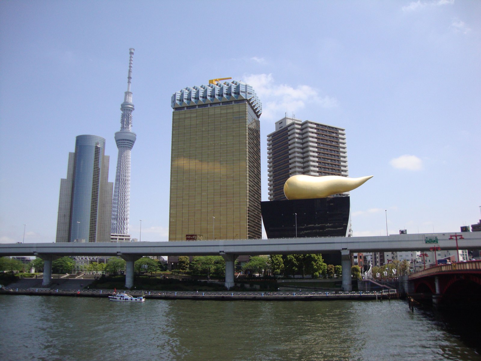 Siège social d'Asahi de la rivière Sumida Tokyo Japon