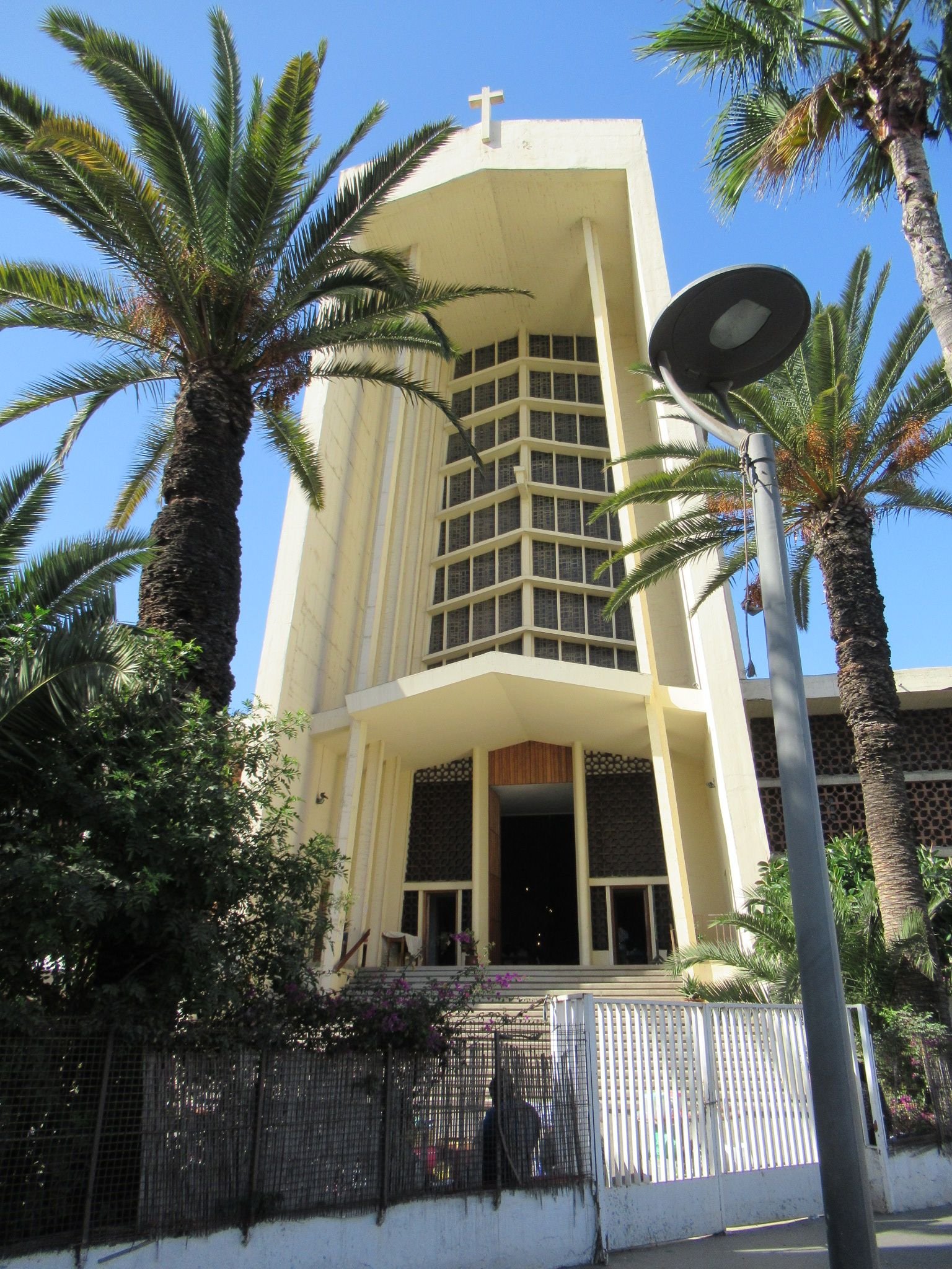 l'Église Notre-Dame-de-Lourdes à Casablanca, au Maroc, photo gratuite