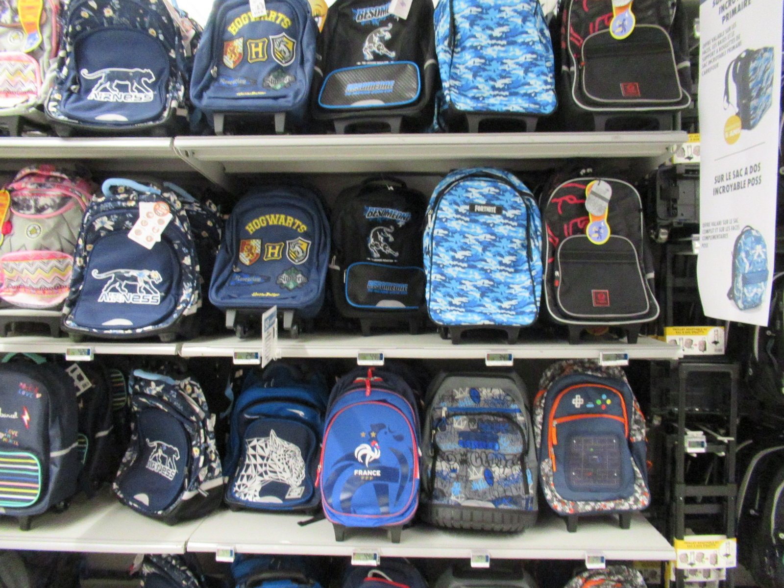 Sacs à dos pour la rentrée scolaire