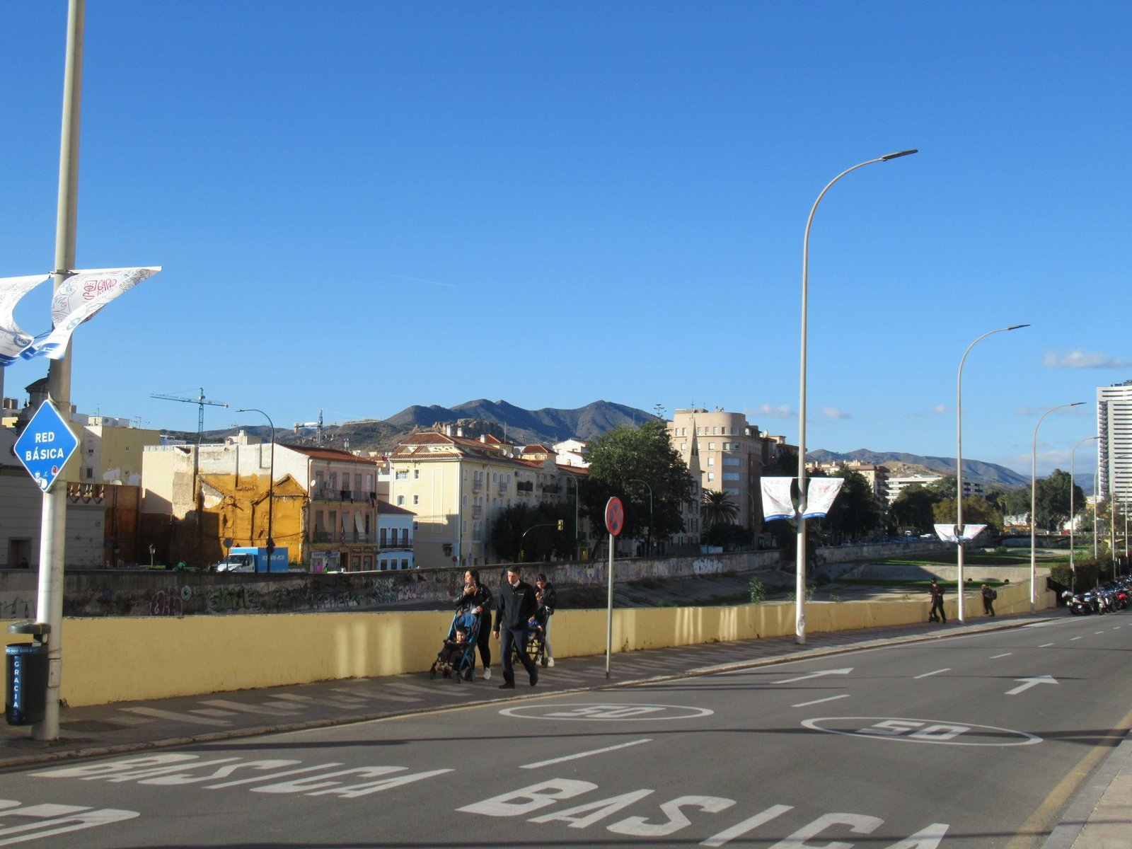 Une rue de la ville de Malaga, photo gratuite