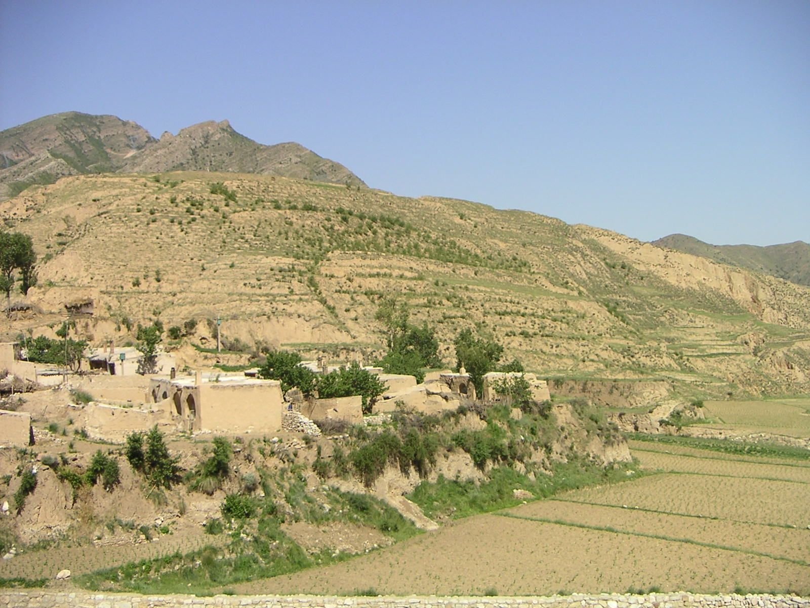 Maisons sur une montagne, Chine, Asie photo gratuite