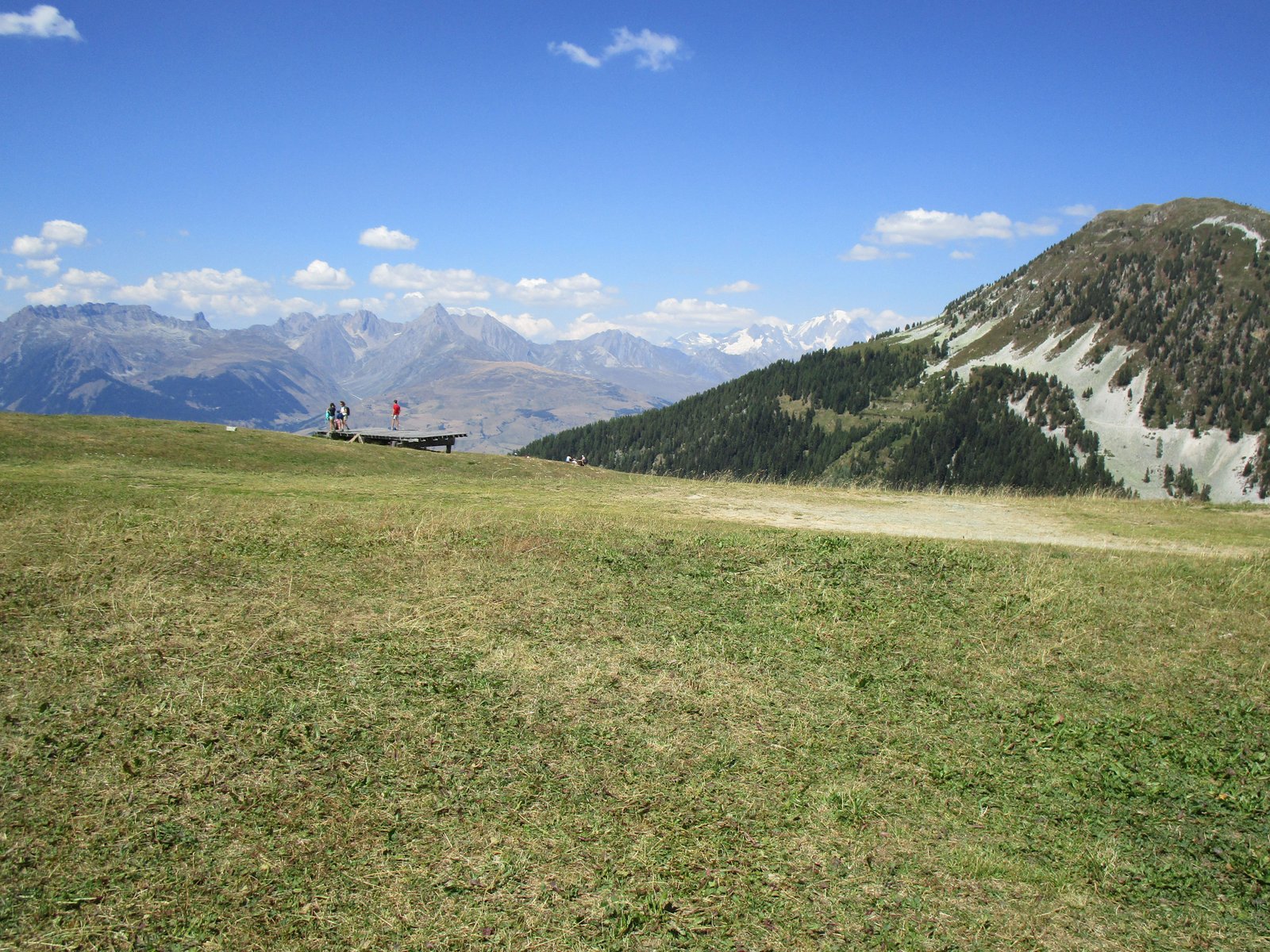 Panorama sur le paysage de La Plagne Tarentaise en France