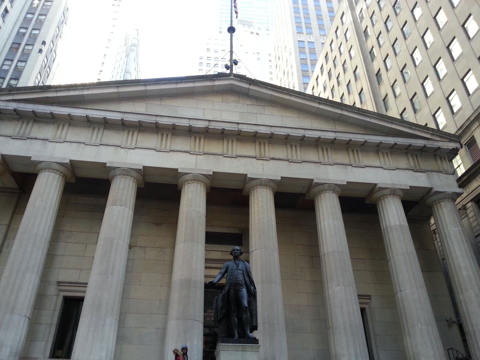 Façade le la Federal Hall avec Washington Statue, New-York, Etats-Unis,  photo gratuite
