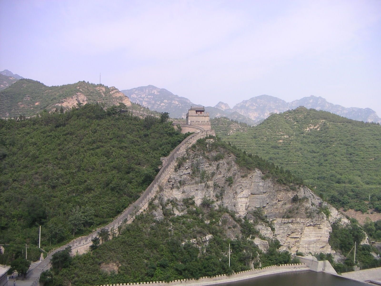 Vue panoramique de la grande muraille de chine, Asie photo gratuite