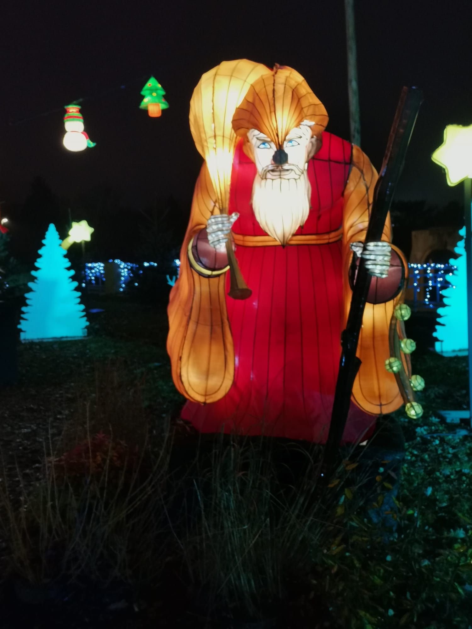 Père Fouettard au sentier des Lanternes à Metz Moselle