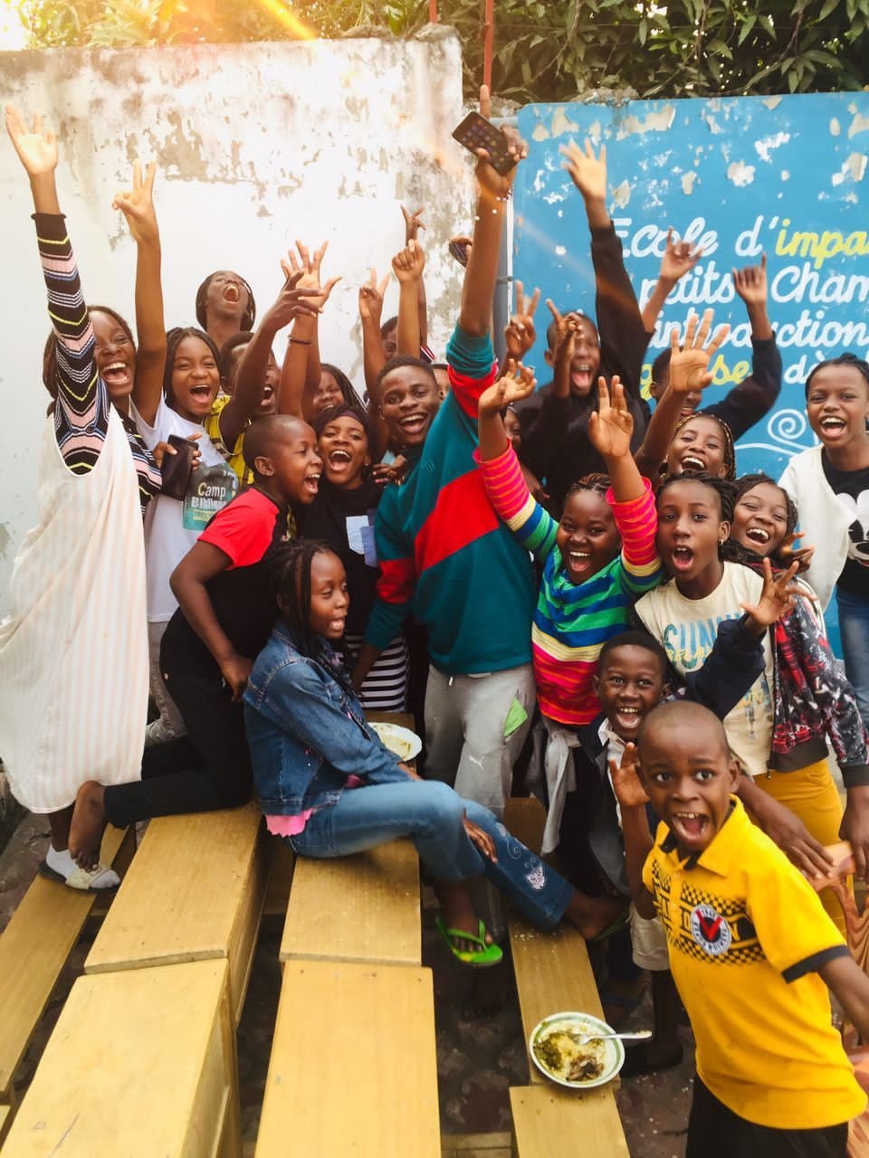 the joy of African children free photo