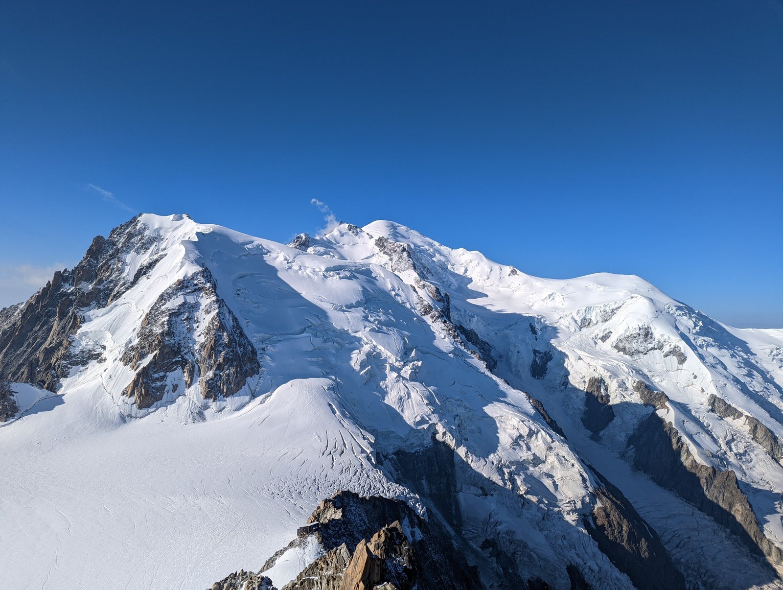 Sommet du Mont Blanc en Haute-Savoie en Europe
