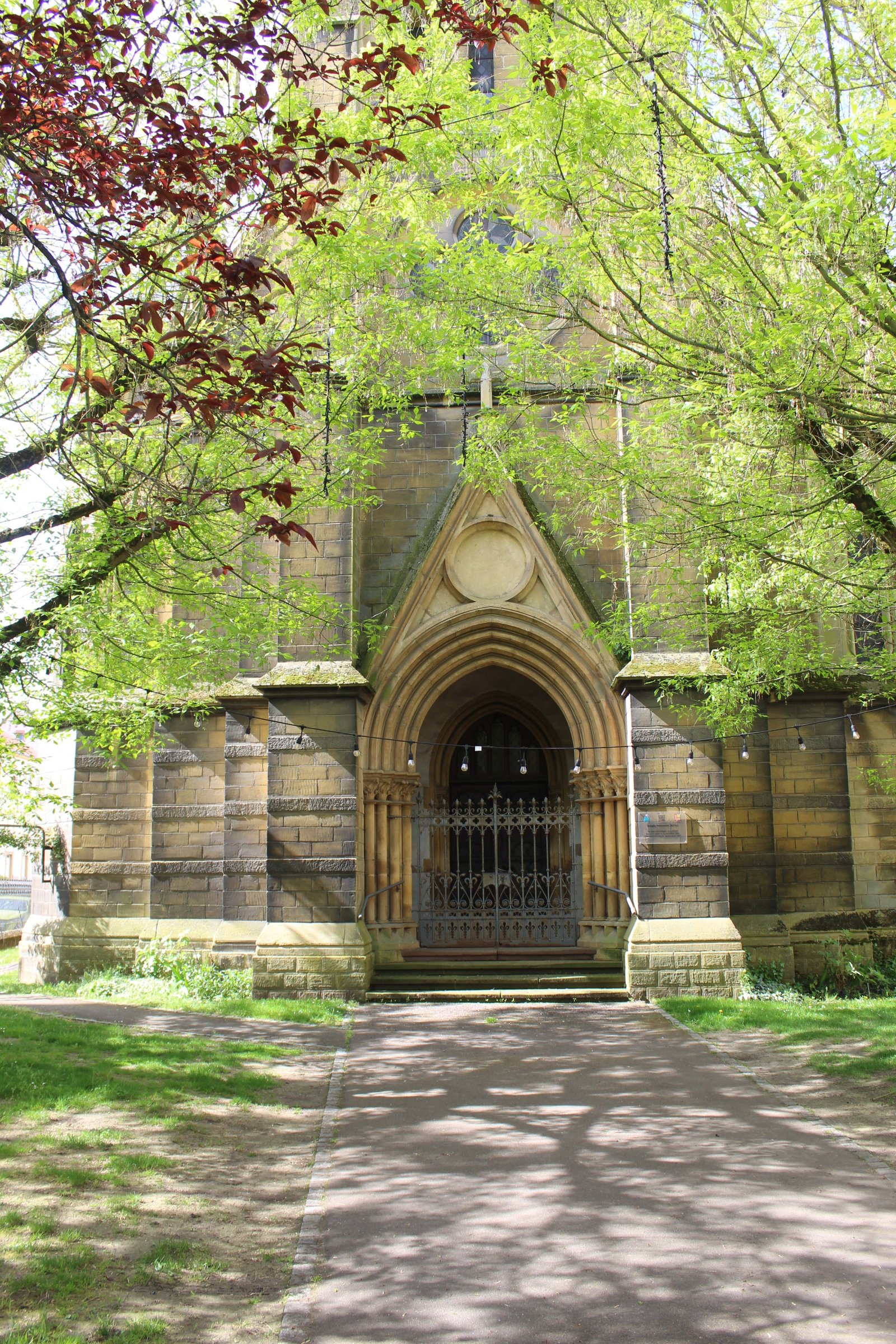 Entrée du temple protestant Montigny-lès-Metz, photo gratuite