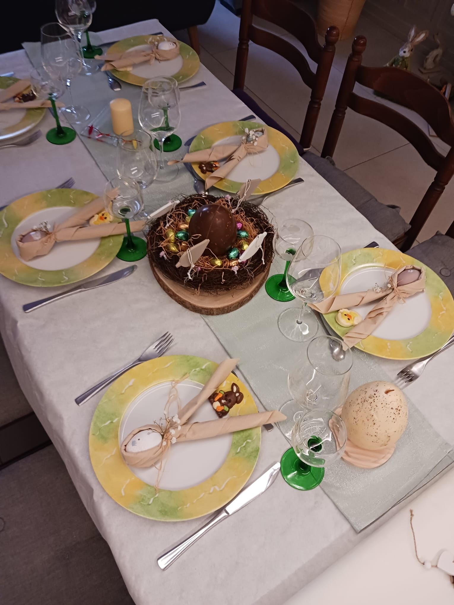 Décoration table pâques, photo gratuite