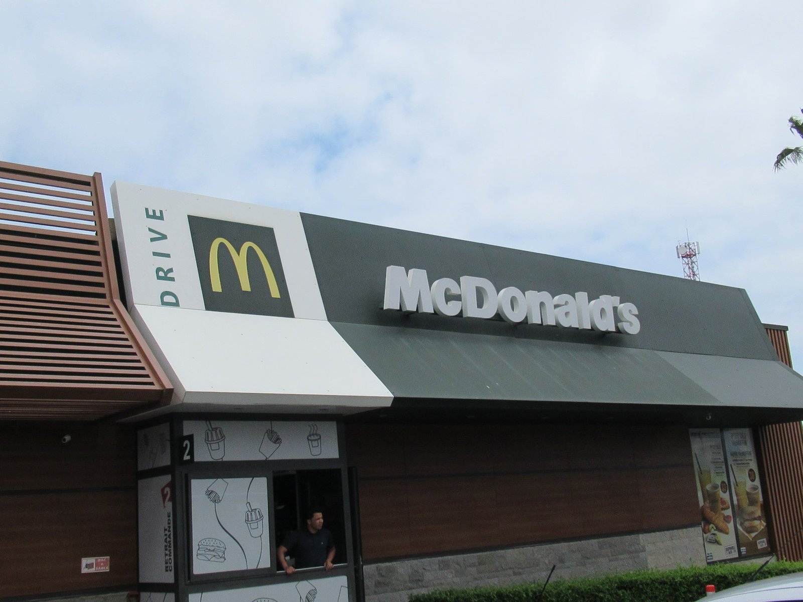 Point de paiement Drive chez McDonald's