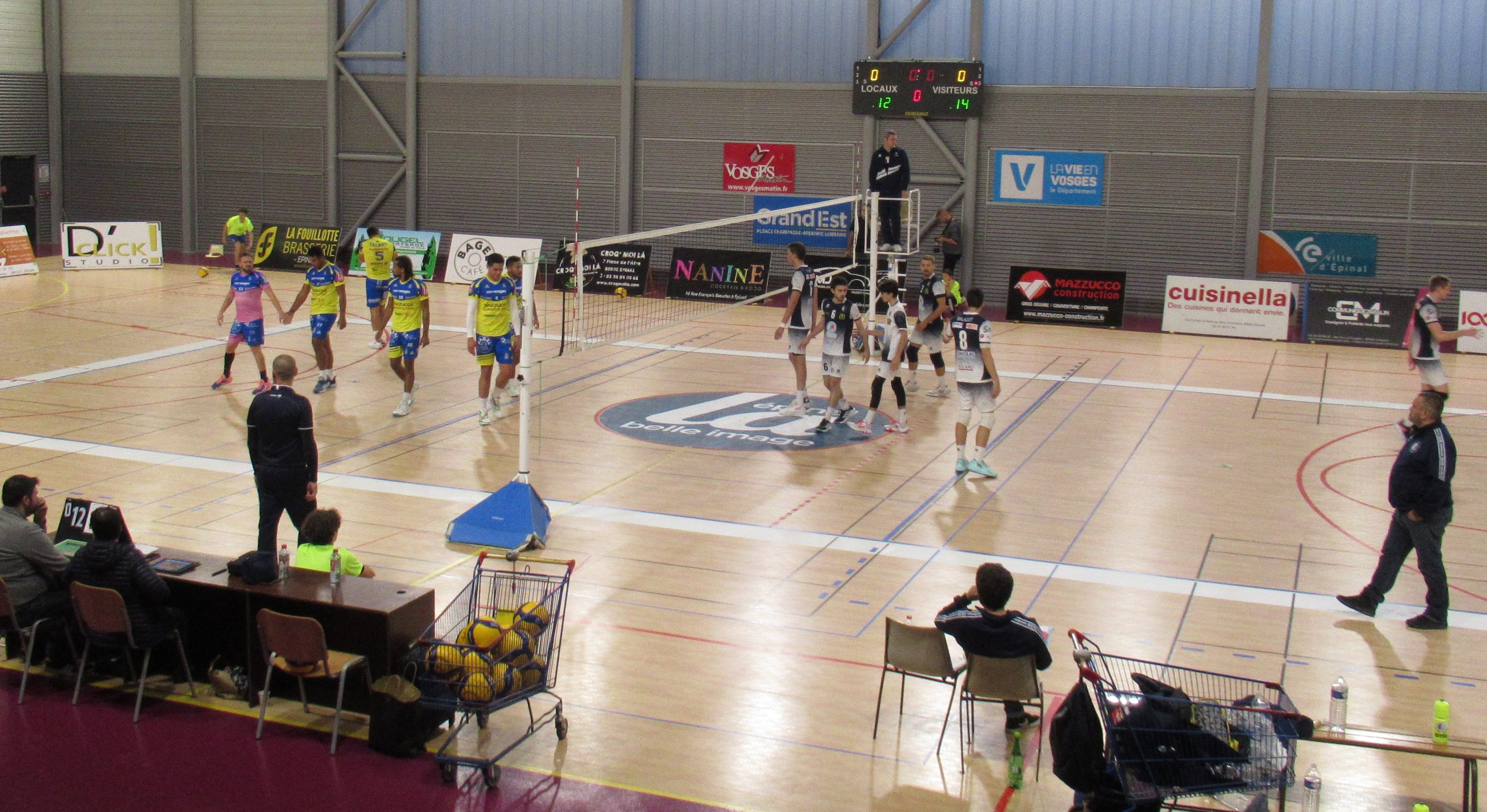 Volleyball match in Épinal