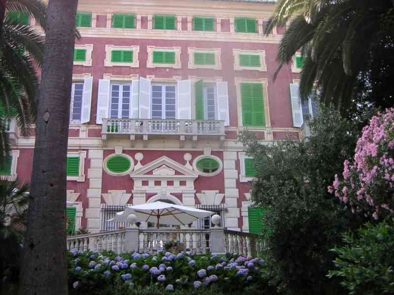 Façade Villa Durazzo Ligurie Italie