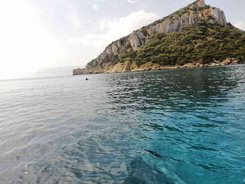 Gros plan de Golfo Aranci à Sardaigne en Italie