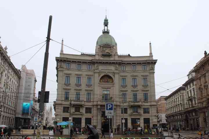 The Piazza Cordusio building in Milan, free photo