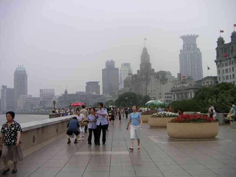 People by the river in China, Customs House, Asia free photo