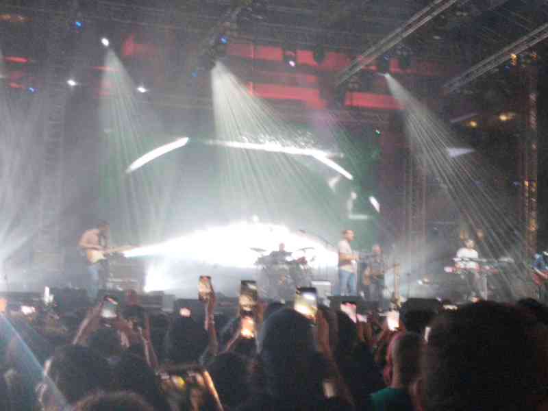 People at Jazzablanca 2024 at night