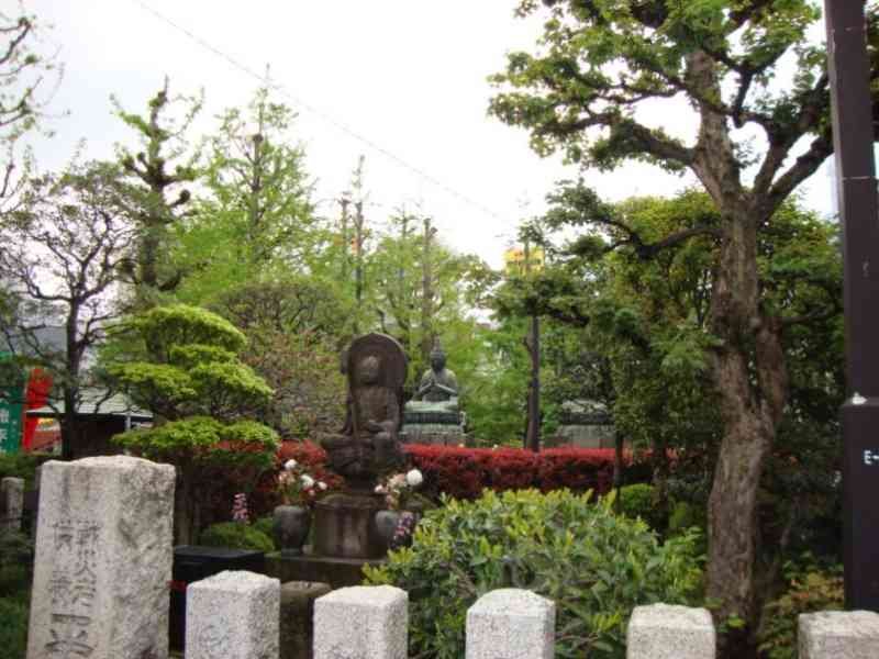 Buddhist garden in Tokyo free photo
