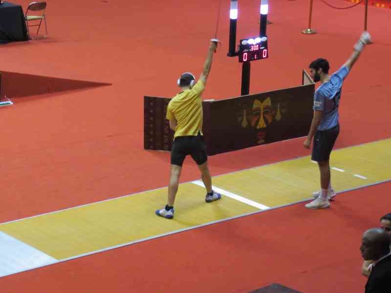 entrainement aux Championnats d'Afrique d'Escrime Casablanca 2024, Entrenamiento para el Campeonato Africano de Esgrima Casablanca 2024 foto gratis