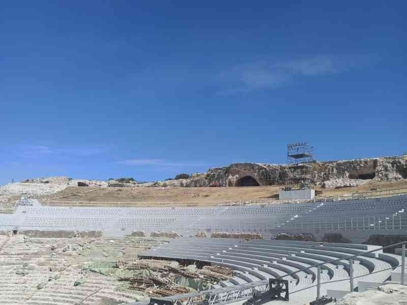 Théâtre grec de Syracuse en Sicile, photo gratuite