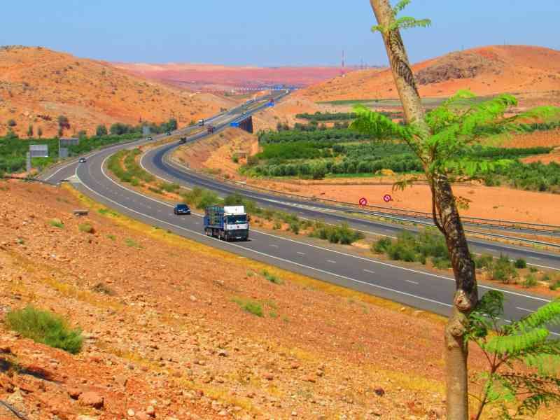 Autoroute de Marrakech Maroc