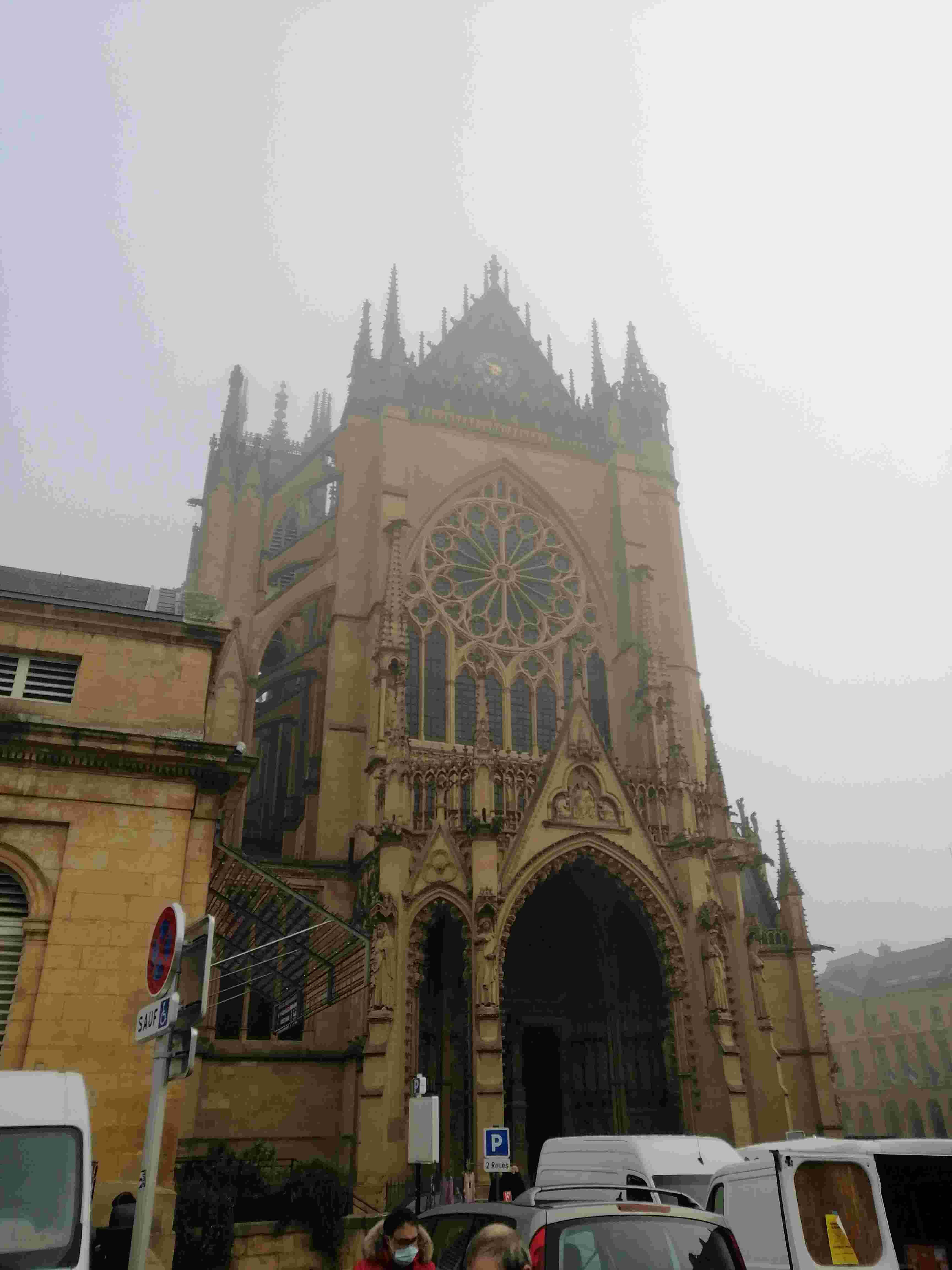 St. Stephen's Cathedral in Metz Fog