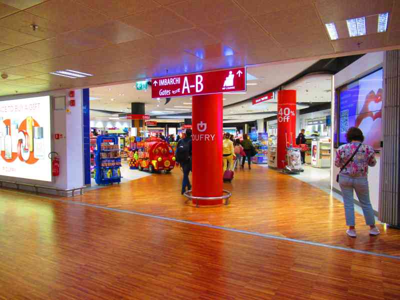 Duty-free shop in an airport free photo