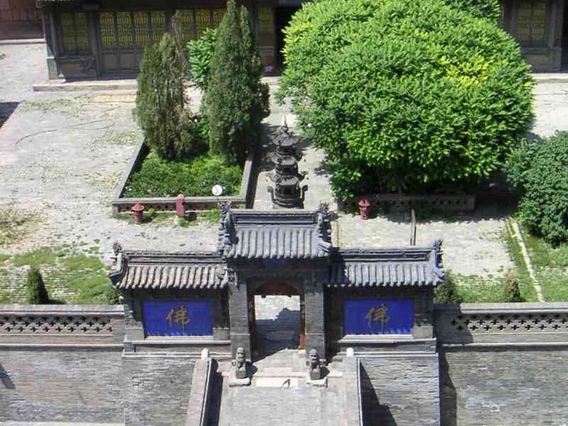 Pagode en bois, temple Jinci, Patrimoine mondial présent et futur dans la cour de Chine, Asie photo gratuite
