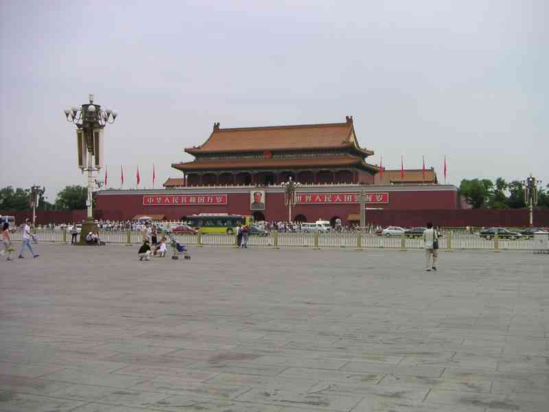 Tiananmen Square located in central Beijing, China, Asia free photo