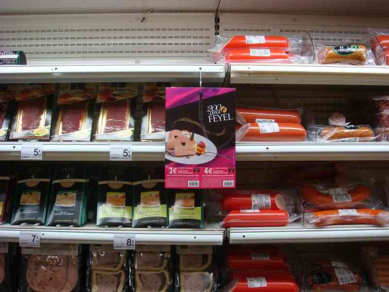 Rayon des produits Feyel dans un magasin