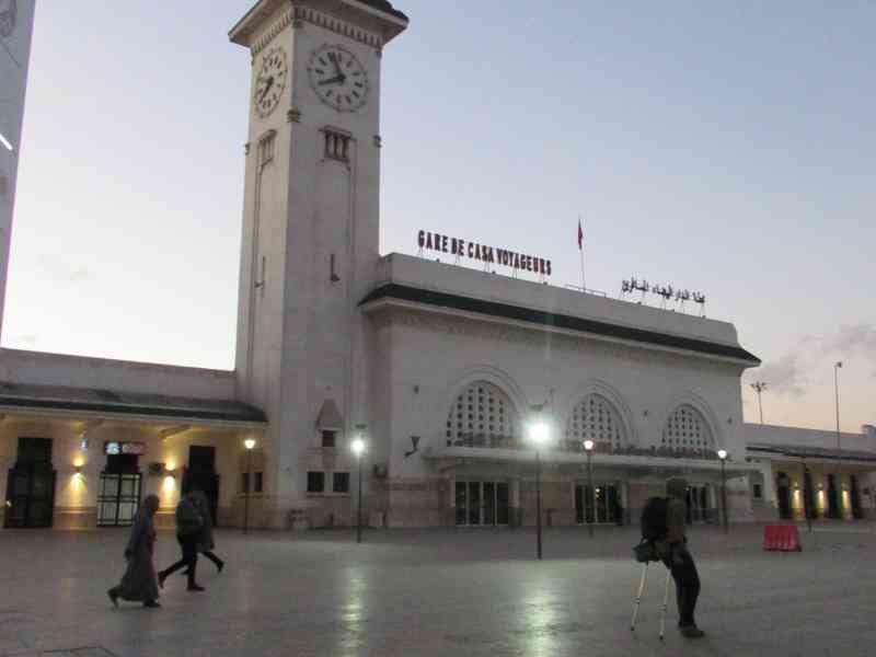 Gare de Casa-Voyageurs à Casablanca au Maroc